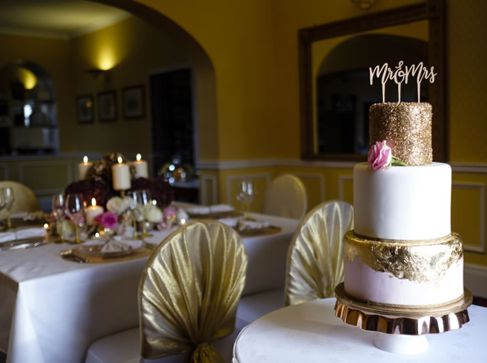 Wedding Cake at Gretna Chase Hotel